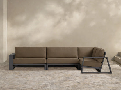 Canyon Outdoor Aluminum Three-Piece Sectional