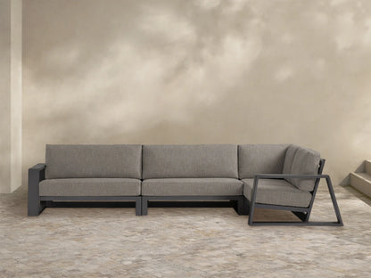Canyon Outdoor Aluminum Three-Piece Sectional