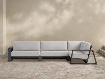 Canyon Outdoor Aluminum Three-Piece Sectional