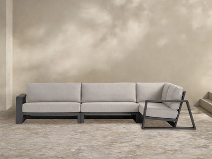 Canyon Outdoor Aluminum Three-Piece Sectional