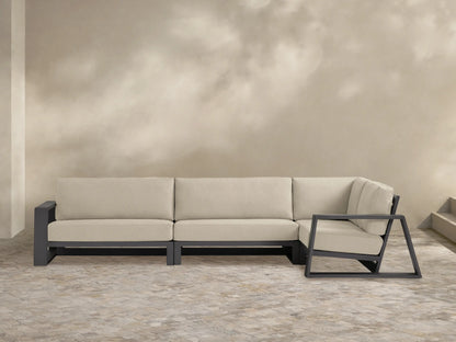 Canyon Outdoor Aluminum Three-Piece Sectional