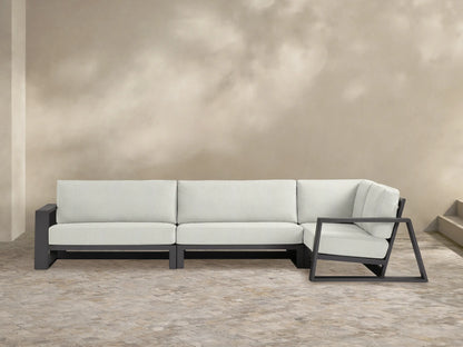 Canyon Outdoor Aluminum Three-Piece Sectional