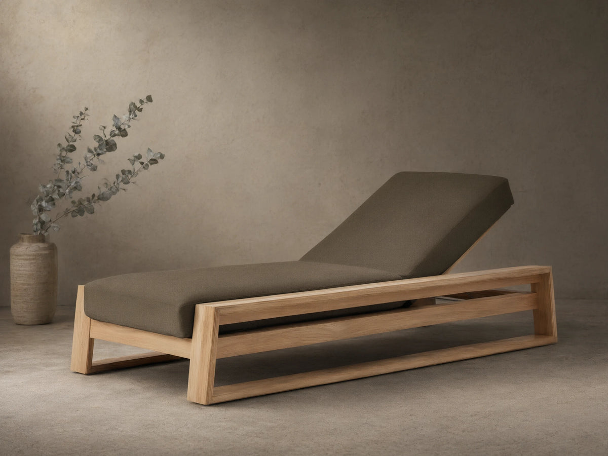 Canyon Outdoor Teak Chaise