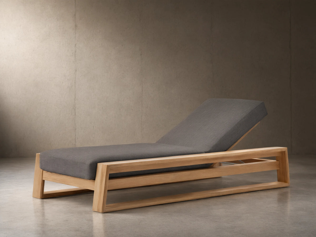 Canyon Outdoor Teak Chaise