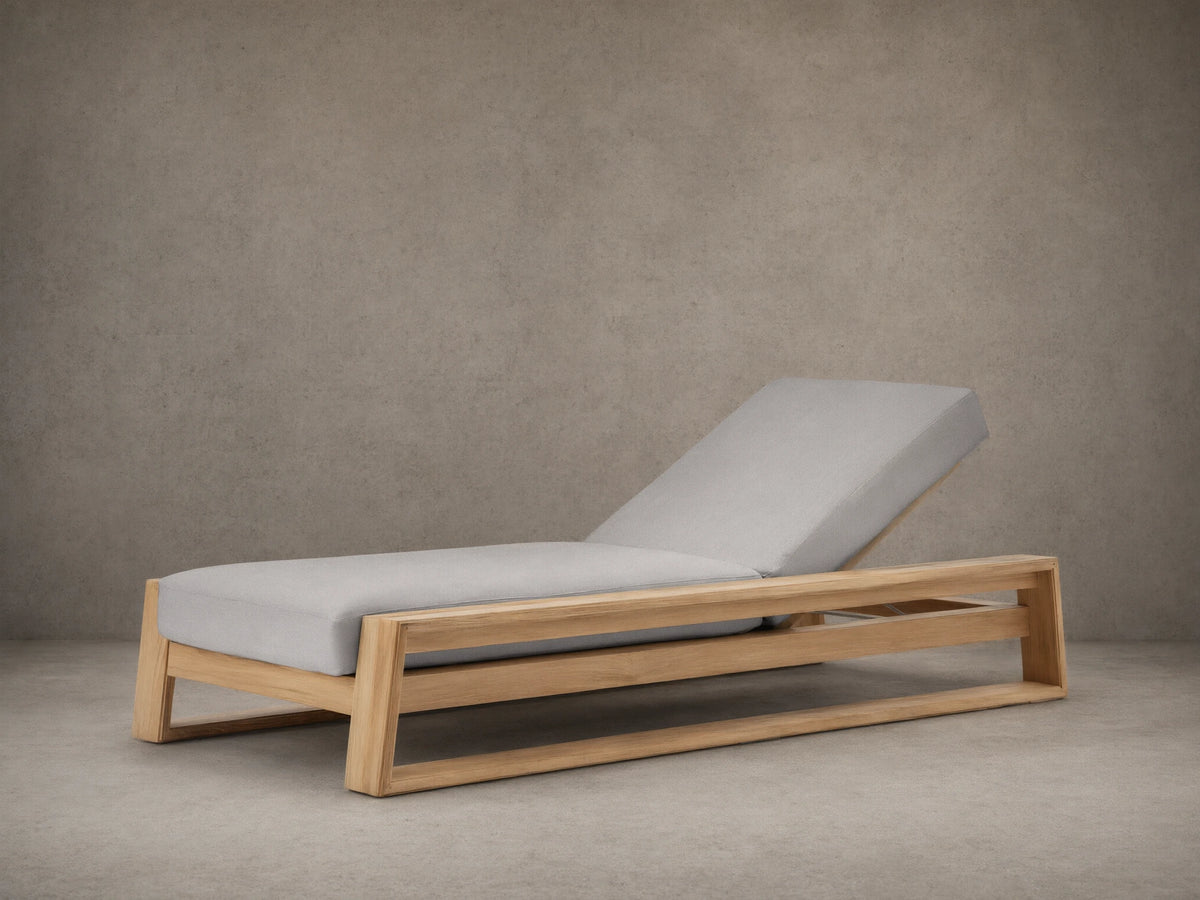 Canyon Outdoor Teak Chaise