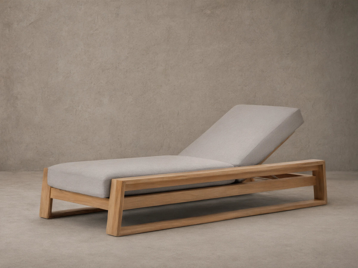 Canyon Outdoor Teak Chaise