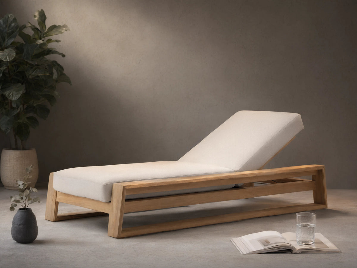 Canyon Outdoor Teak Chaise