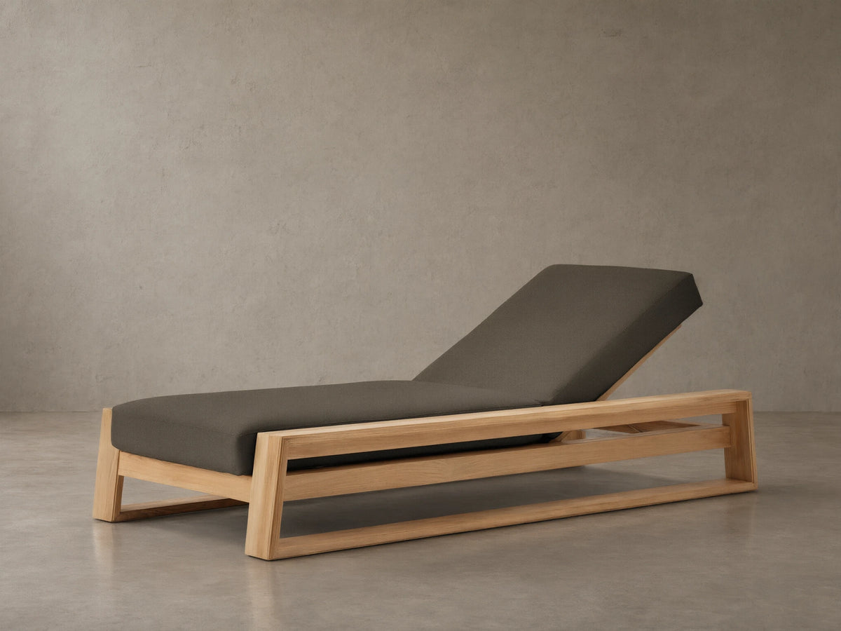 Canyon Outdoor Teak Chaise