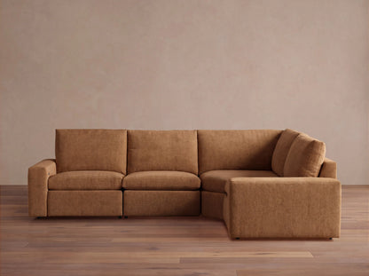 Kipton Wide Arm Four-Piece Motion Sectional