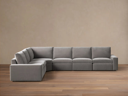 Kipton Wide Arm Six Piece Motion Sectional