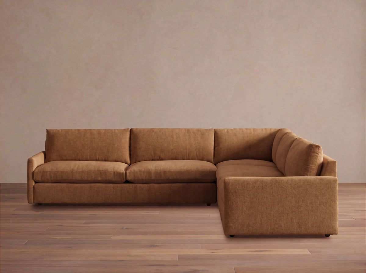 Kipton Slim Arm Three-Piece Corner Sectional