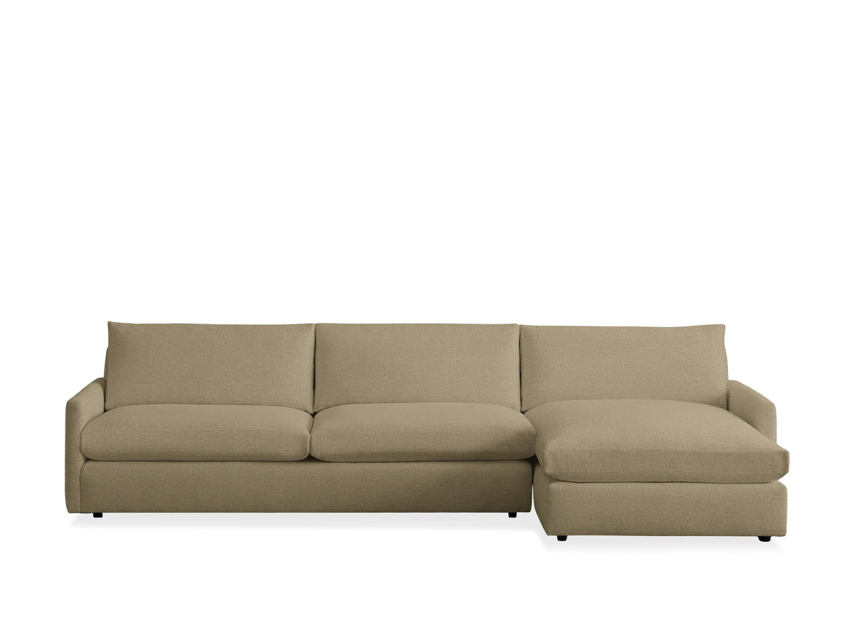 Kipton Slim Arm Two-Piece Chaise Sectional