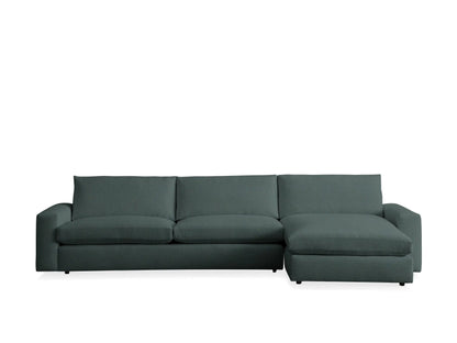 Kipton Wide Arm Two-Piece Chaise Sectional