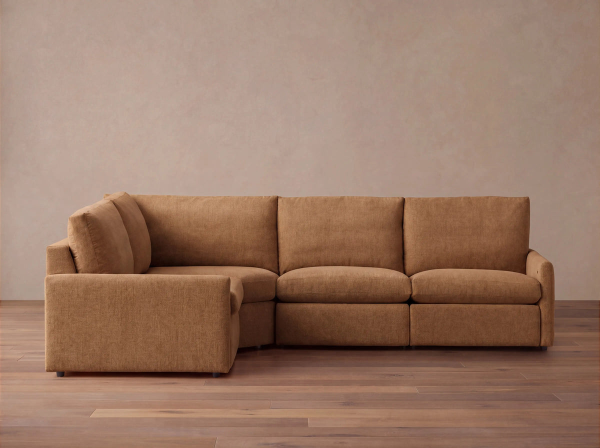 Kipton Slim Arm Four-Piece Motion Sectional