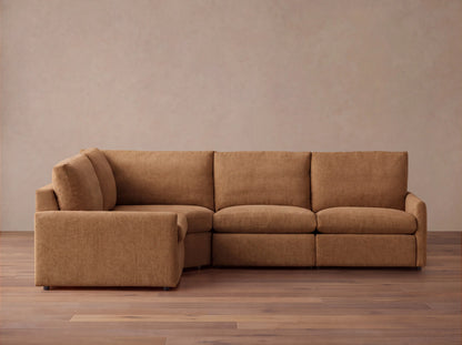 Kipton Slim Arm Four-Piece Motion Sectional