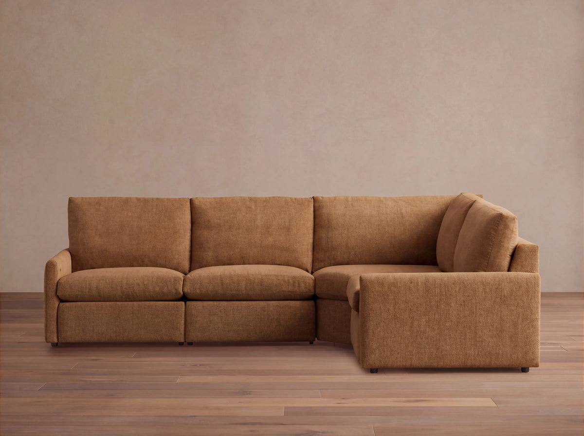 Kipton Slim Arm Four-Piece Motion Sectional
