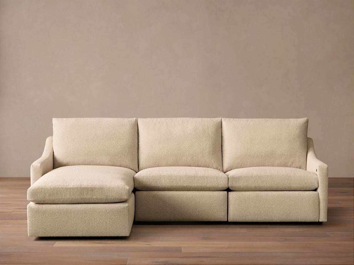 Kipton Slope Arm Three-Piece Motion Chaise Sectional