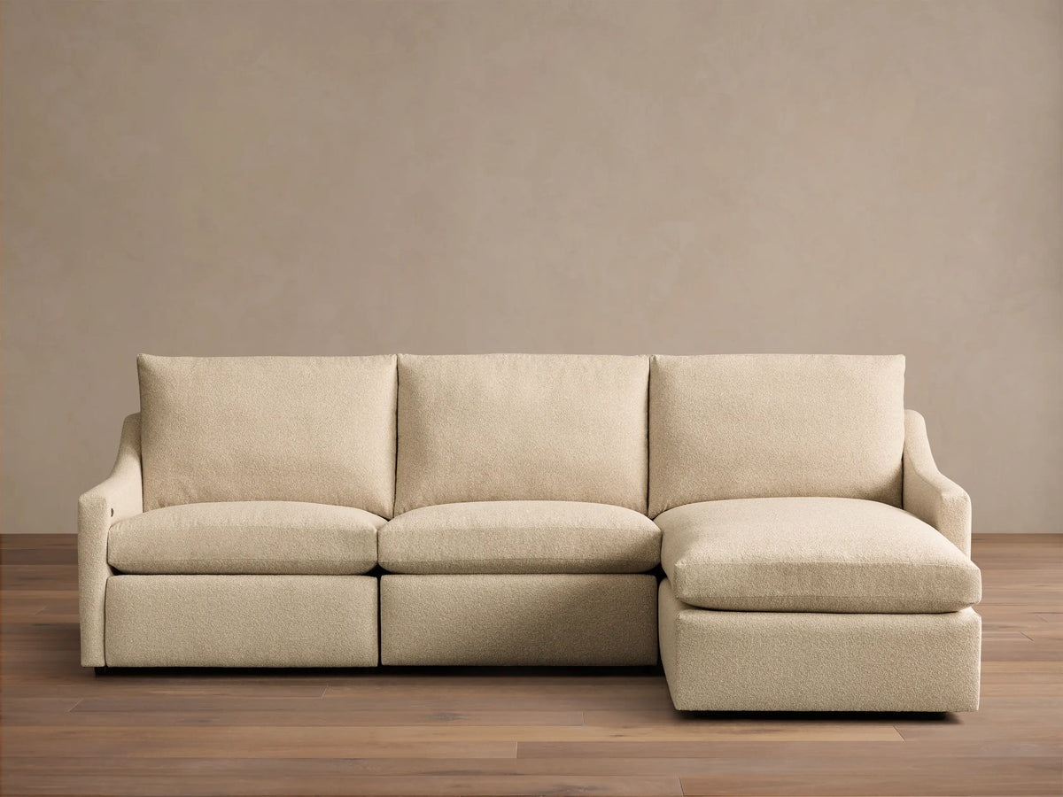 Kipton Slope Arm Three-Piece Motion Chaise Sectional