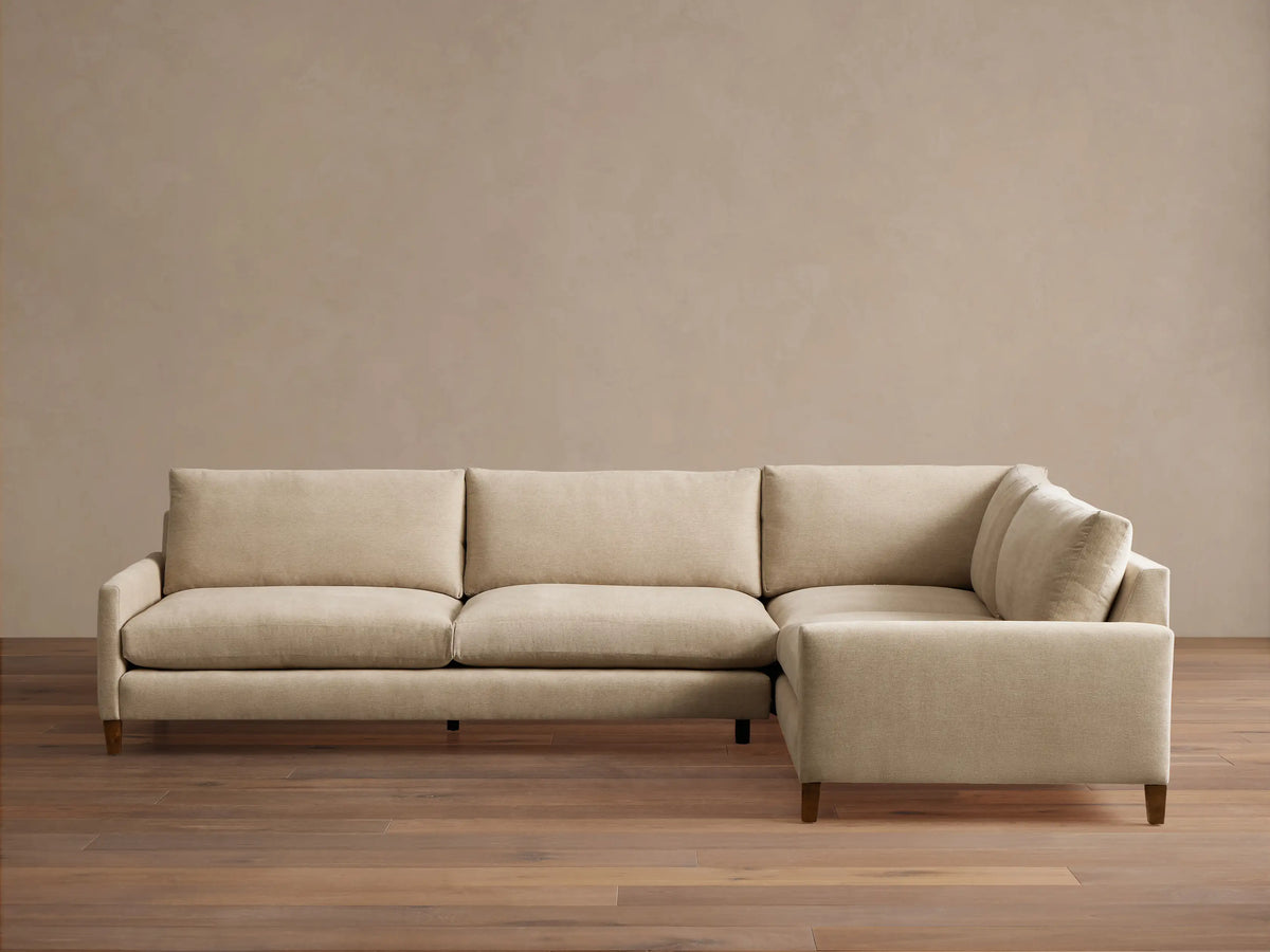 Kipton Slim Arm Elevated Two-Piece Sectional