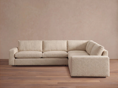 Kipton Wide Arm Three-Piece Corner Sectional