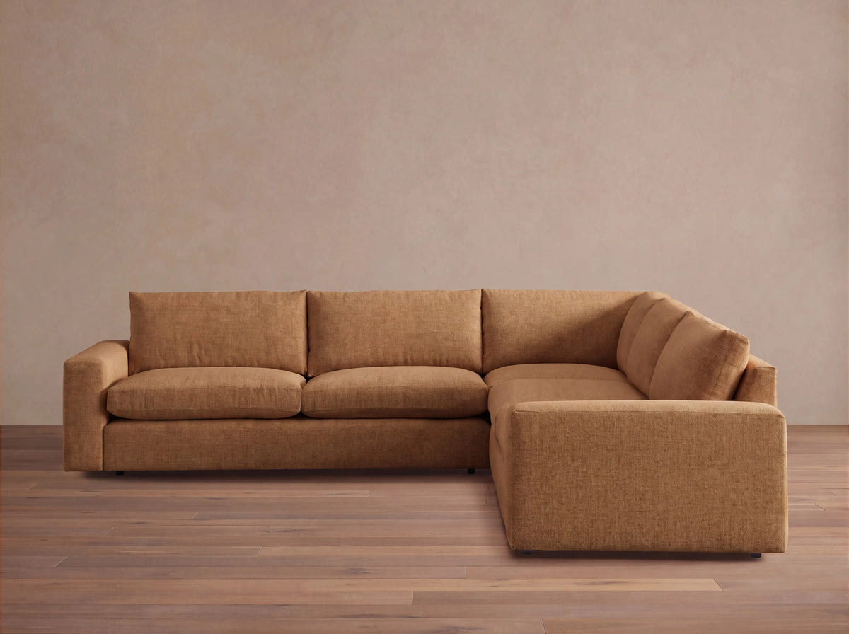 Kipton Wide Arm Three-Piece Corner Sectional