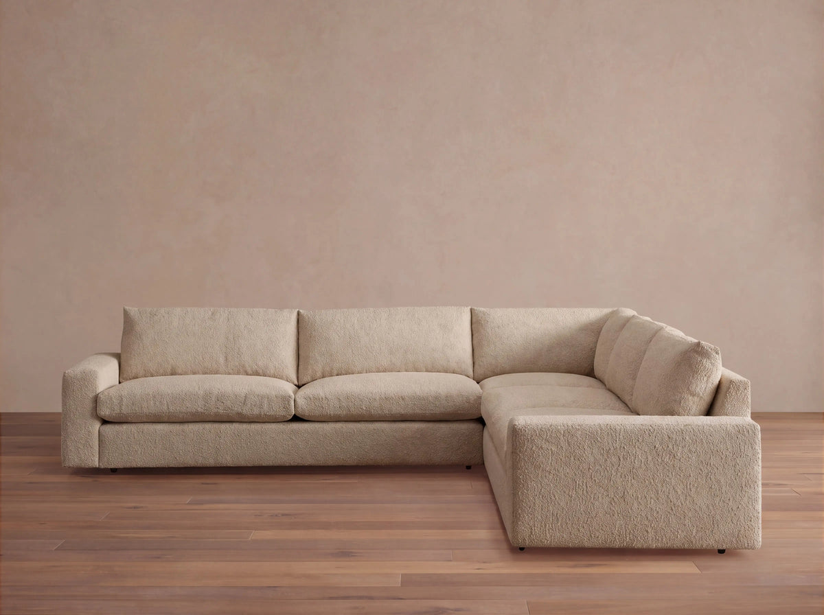 Kipton Wide Arm Three-Piece Corner Sectional