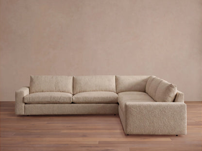 Kipton Wide Arm Three-Piece Corner Sectional