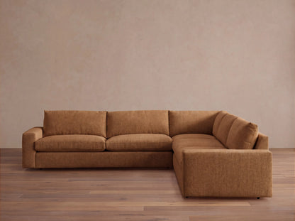 Kipton Wide Arm Three-Piece Corner Sectional