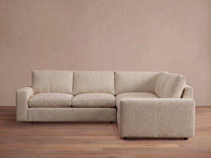 Kipton Wide Arm Three-Piece Corner Sectional