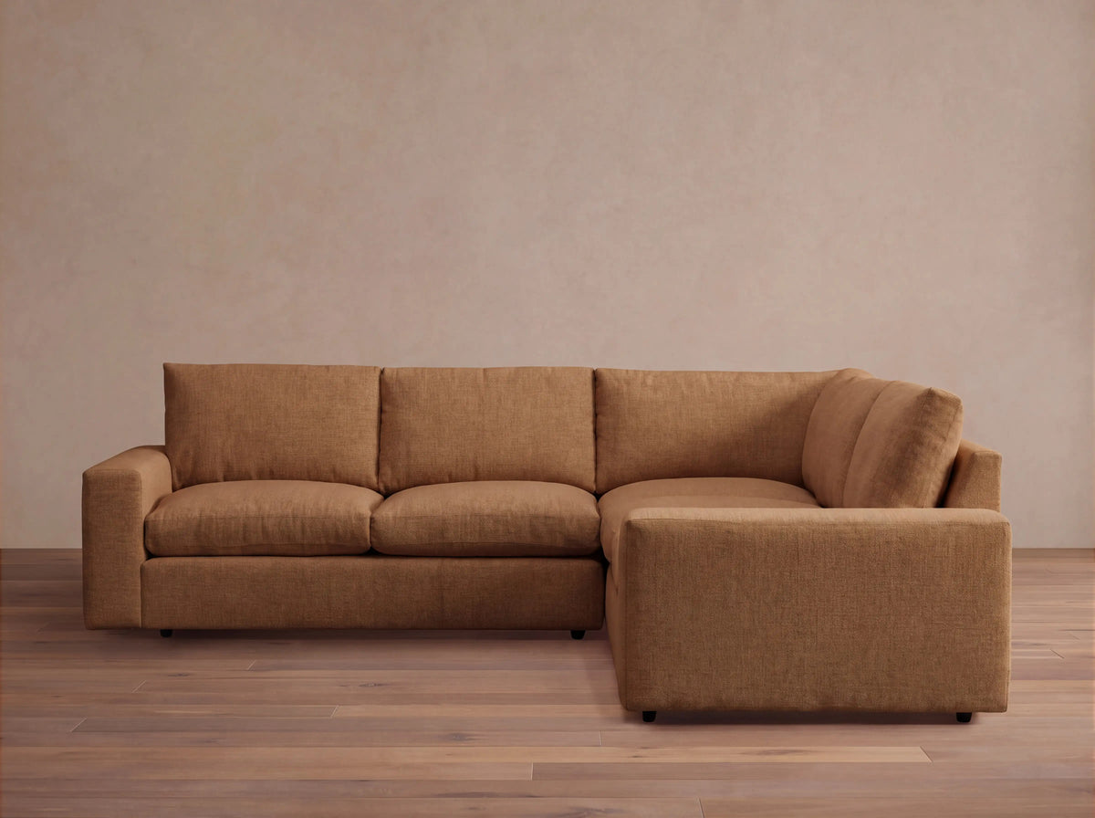 Kipton Wide Arm Three-Piece Corner Sectional