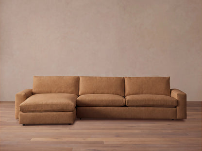 Kipton Wide Arm Two-Piece Chaise Sectional