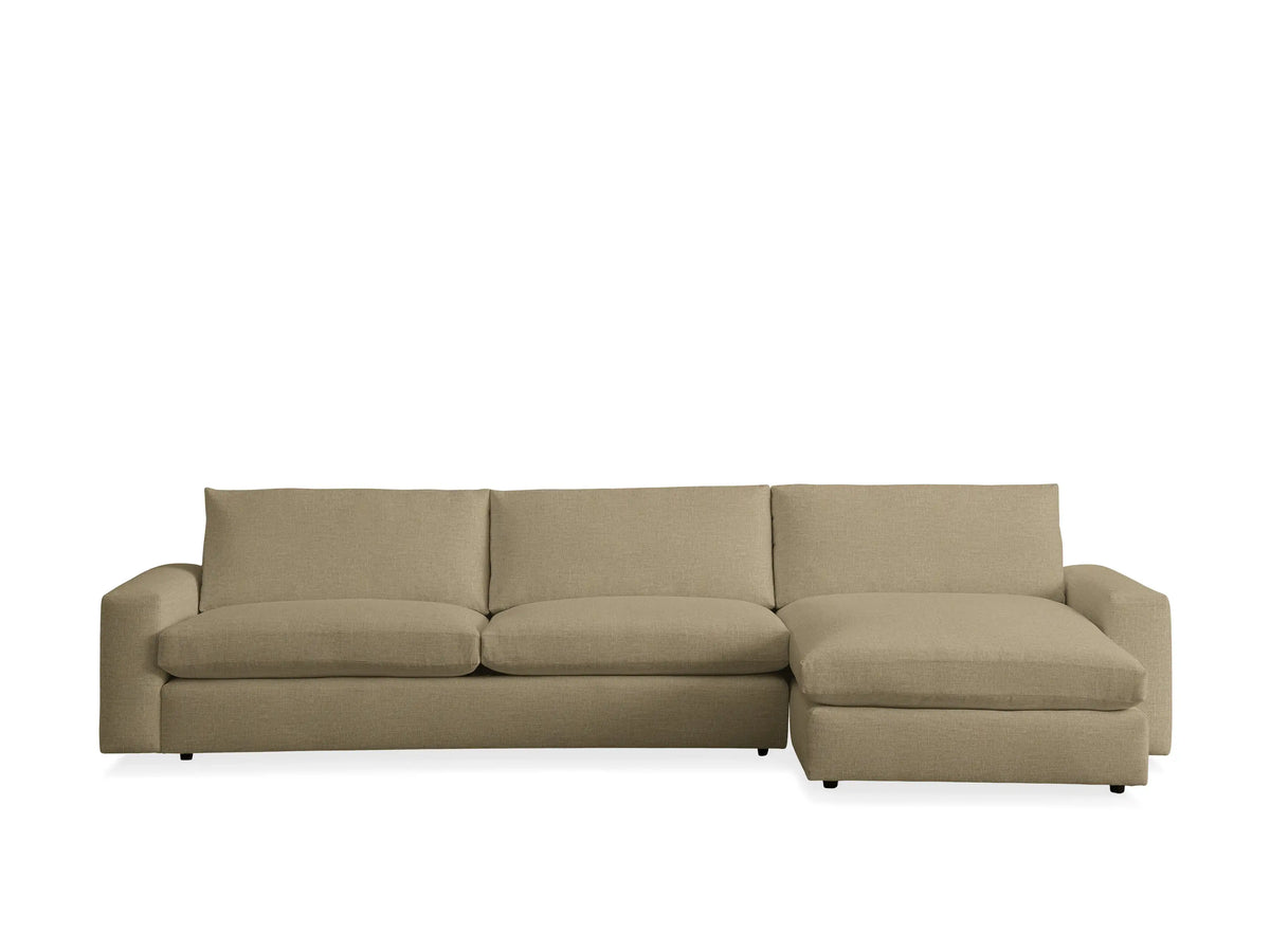Kipton Wide Arm Two-Piece Chaise Sectional