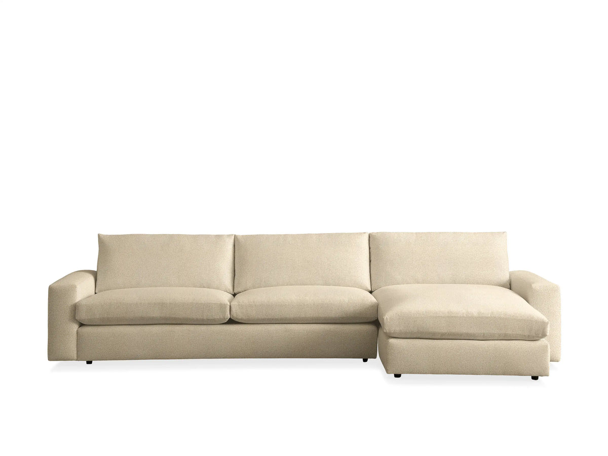 Kipton Wide Arm Two-Piece Chaise Sectional