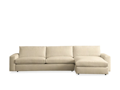 Kipton Wide Arm Two-Piece Chaise Sectional