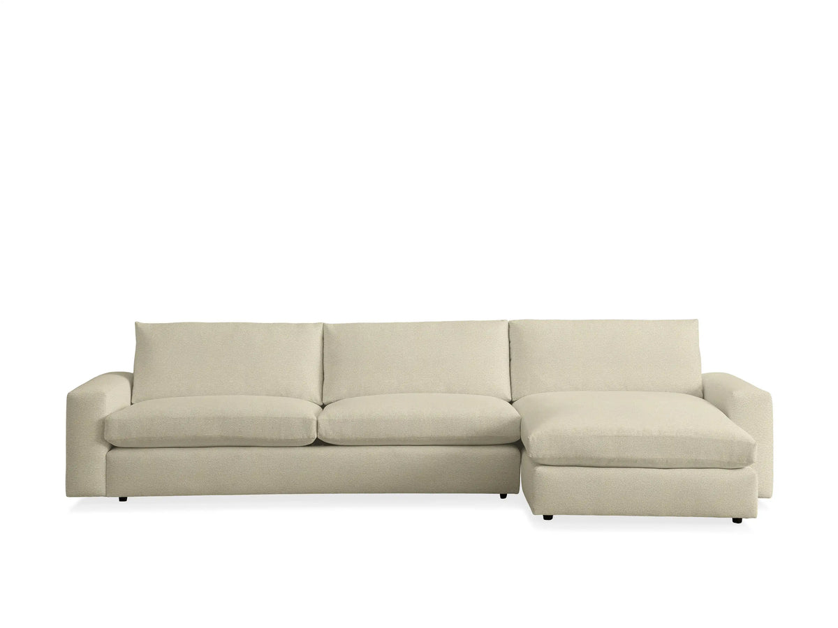 Kipton Wide Arm Two-Piece Chaise Sectional