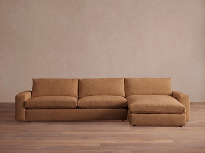 Kipton Wide Arm Two-Piece Chaise Sectional