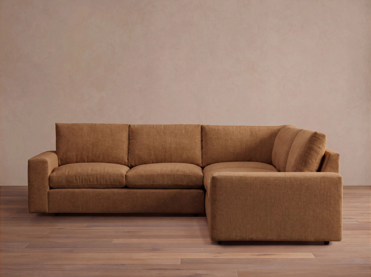 Kipton Wide Arm Three-Piece Corner Sectional