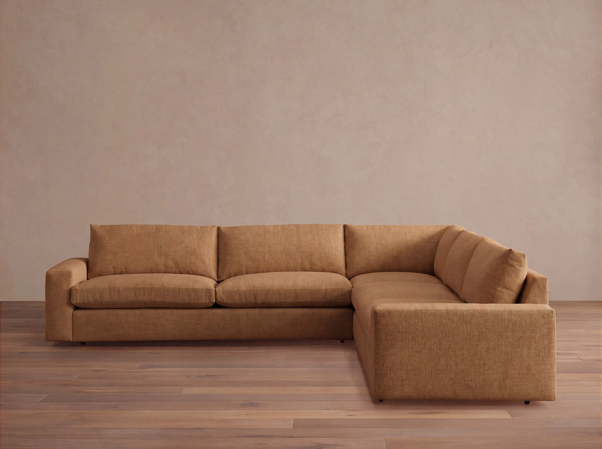 Kipton Wide Arm Three-Piece Corner Sectional