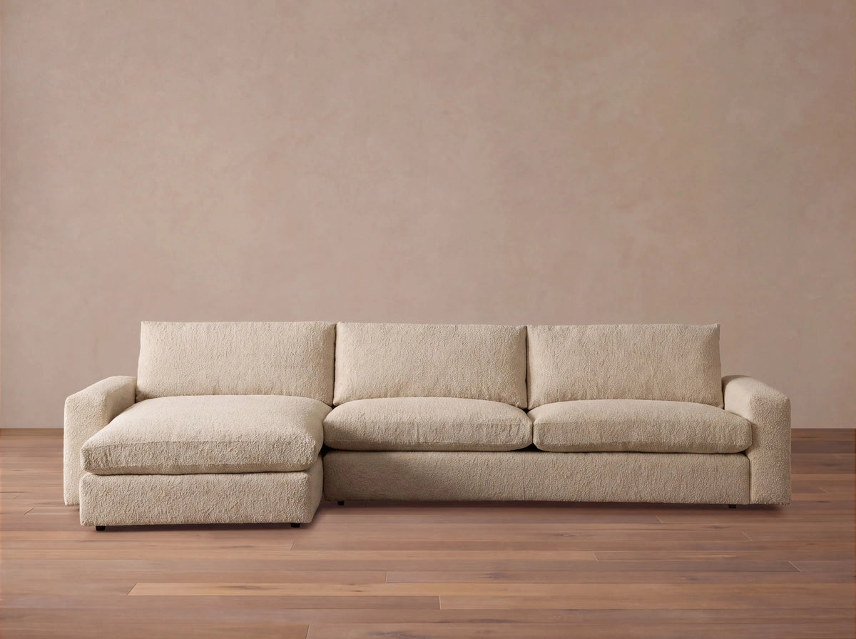 Kipton Wide Arm Two-Piece Chaise Sectional
