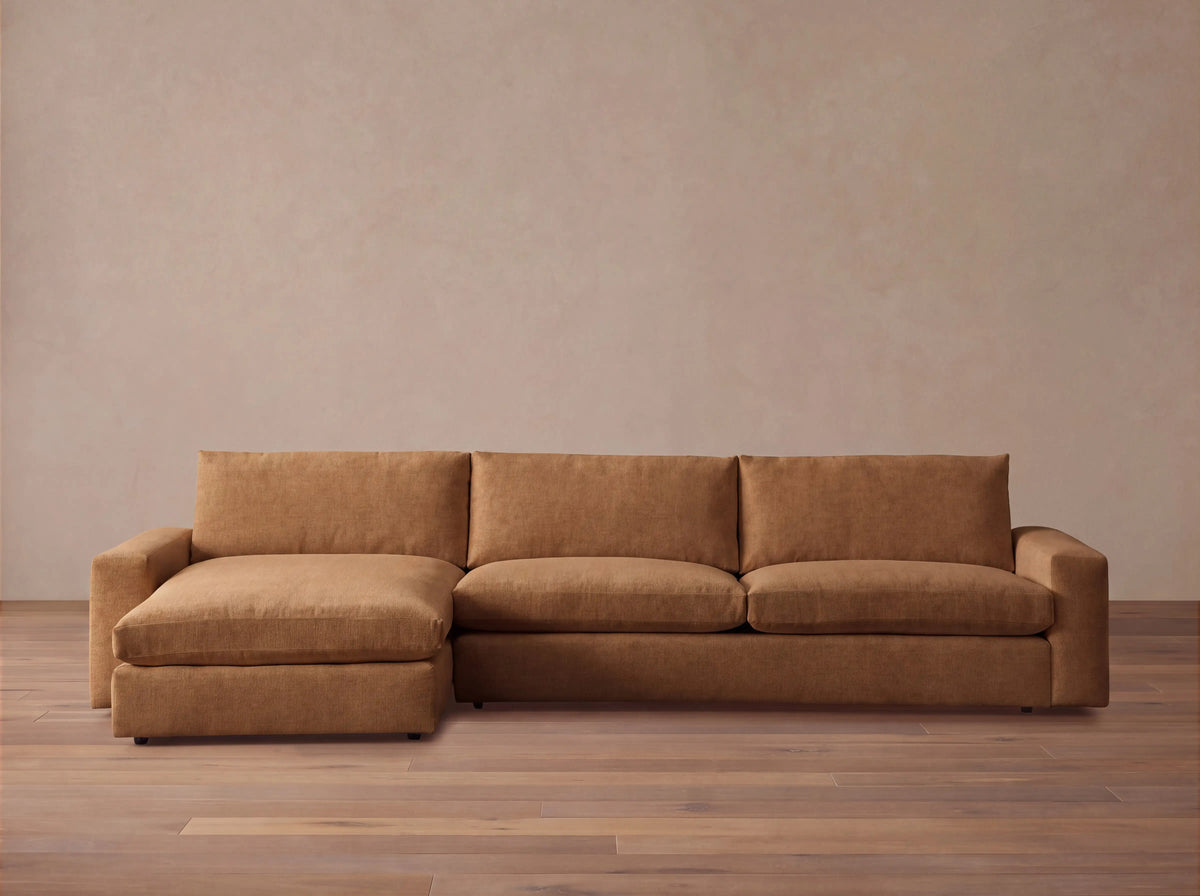 Kipton Wide Arm Two-Piece Chaise Sectional