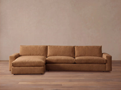 Kipton Wide Arm Two-Piece Chaise Sectional