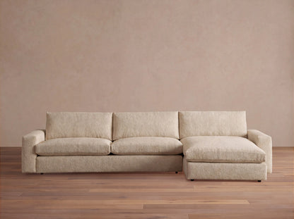 Kipton Wide Arm Two-Piece Chaise Sectional