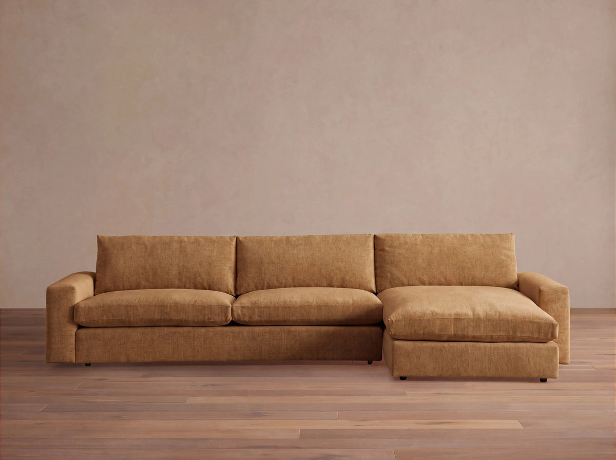 Kipton Wide Arm Two-Piece Chaise Sectional