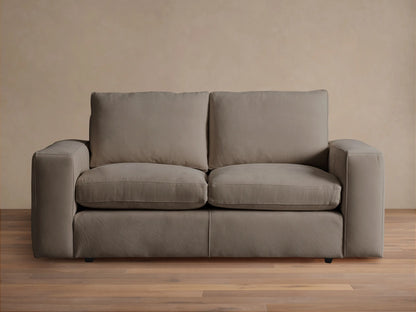 Kipton Wide Arm Nubuck Leather Sofa