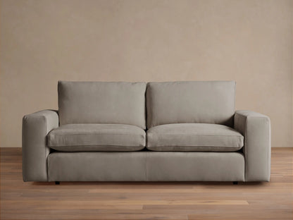 Kipton Wide Arm Nubuck Leather Sofa