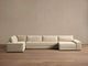 QUINCY FAWN / RIGHT ARM / THREE-CUSHION