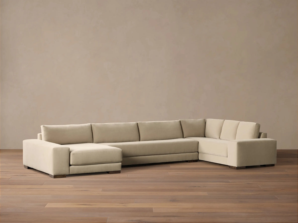 Madson Upholstered Three Piece 3/1 Left Arm Chaise Sectional (3 of 4)