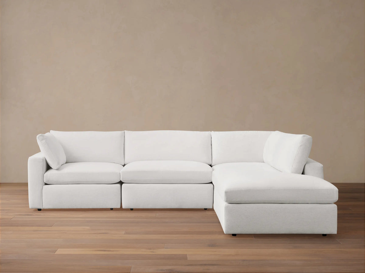 Beale Four-Piece Bumper Sectional