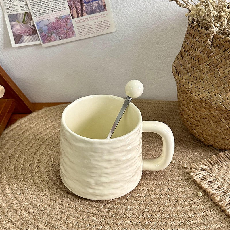 Agate Crest Textured Ceramic Mug