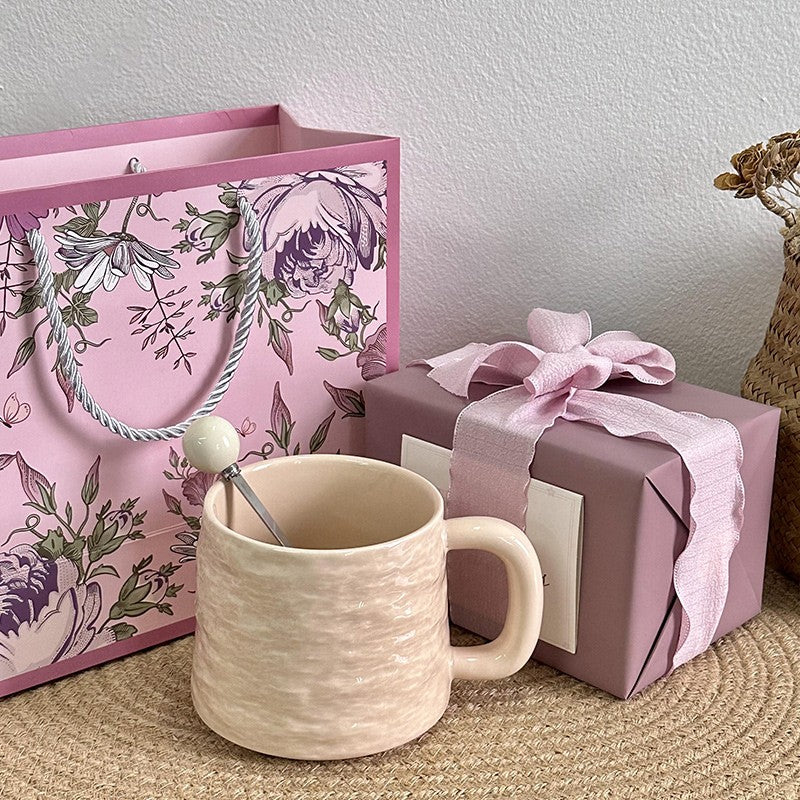 Agate Crest Textured Ceramic Mug